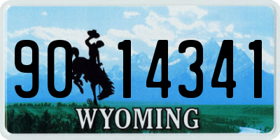 WY license plate 9014341