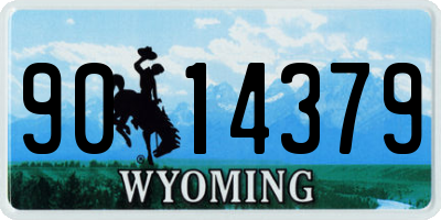 WY license plate 9014379