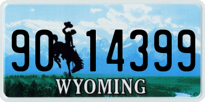 WY license plate 9014399