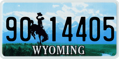 WY license plate 9014405