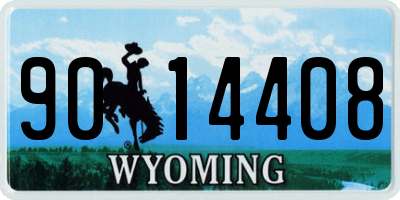 WY license plate 9014408