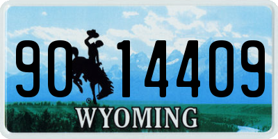 WY license plate 9014409