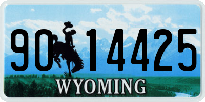 WY license plate 9014425