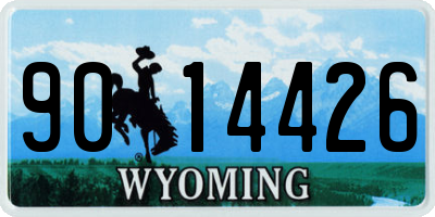 WY license plate 9014426