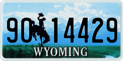 WY license plate 9014429