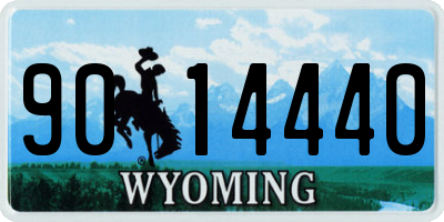 WY license plate 9014440