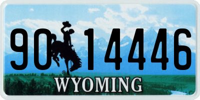 WY license plate 9014446