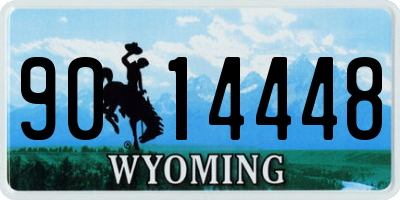 WY license plate 9014448
