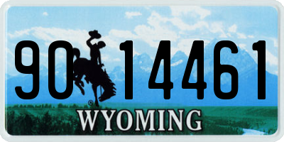 WY license plate 9014461