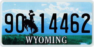 WY license plate 9014462