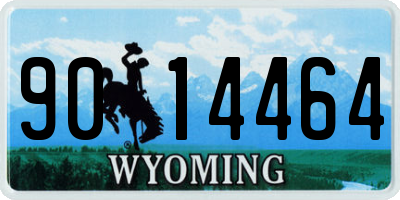 WY license plate 9014464