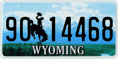 WY license plate 9014468