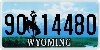 WY license plate 9014480