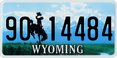 WY license plate 9014484