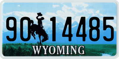 WY license plate 9014485