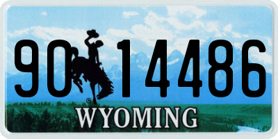 WY license plate 9014486