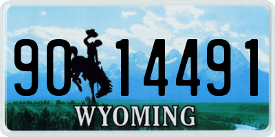 WY license plate 9014491