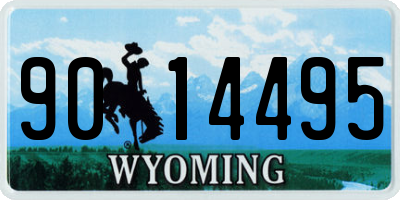 WY license plate 9014495