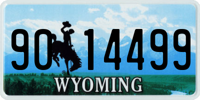 WY license plate 9014499