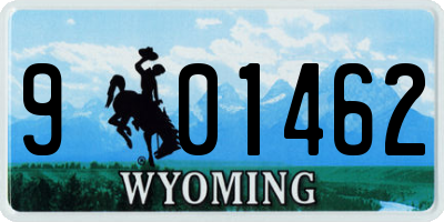WY license plate 901462