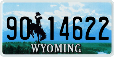 WY license plate 9014622