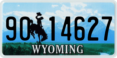 WY license plate 9014627