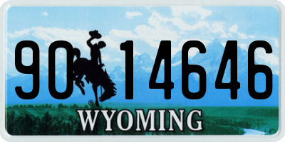 WY license plate 9014646