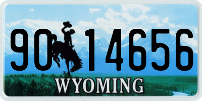 WY license plate 9014656