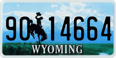WY license plate 9014664