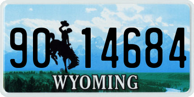 WY license plate 9014684
