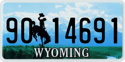 WY license plate 9014691