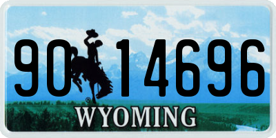 WY license plate 9014696