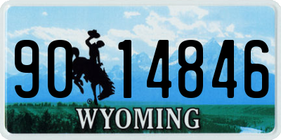 WY license plate 9014846