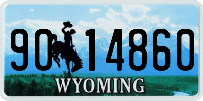 WY license plate 9014860
