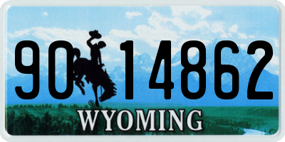 WY license plate 9014862