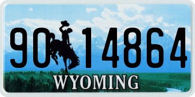 WY license plate 9014864