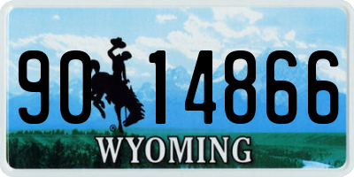 WY license plate 9014866
