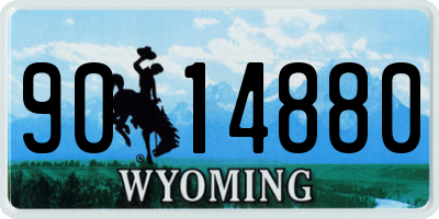 WY license plate 9014880