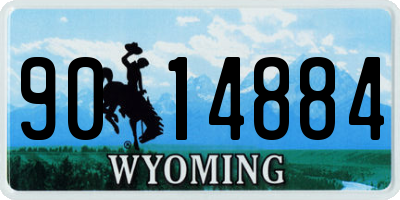 WY license plate 9014884
