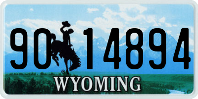 WY license plate 9014894