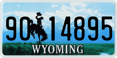 WY license plate 9014895