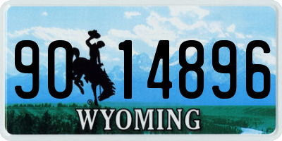 WY license plate 9014896