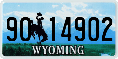 WY license plate 9014902