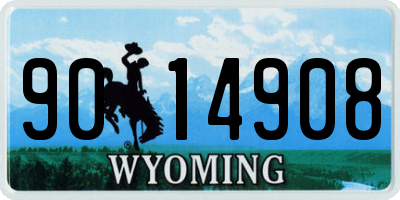 WY license plate 9014908