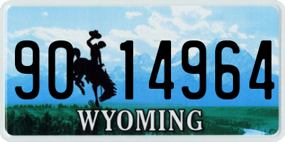 WY license plate 9014964