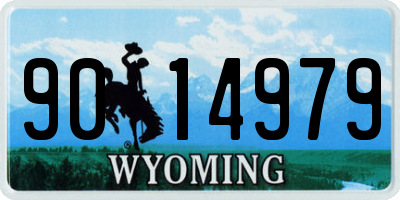 WY license plate 9014979