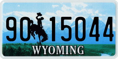 WY license plate 9015044