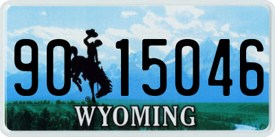 WY license plate 9015046