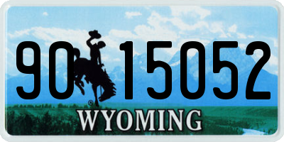 WY license plate 9015052