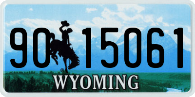 WY license plate 9015061